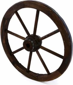 Koło drewniane Garth - stylowa rustykalna dekoracja 50 cm