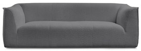 Ciemnoszara sofa z materiału bouclé 242 cm Giorgia – Bobochic Paris