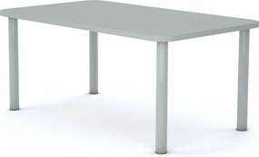Stół do przedszkola Smart prostokątny 120x70 cm, rozmiar 0-3, blat szary / nogi szare
