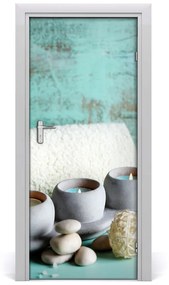 Naklejka fototapeta na drzwi do domu Świeczki