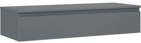 Mexen Orio szafka łazienkowa podumywalkowa 120 cm z blatem, 1 szuflada, grafit mat - 91A10-12023-1-BFC66