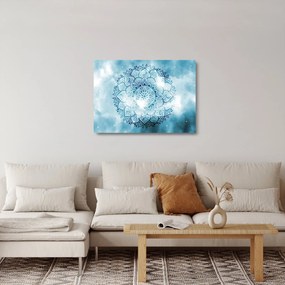 Obraz na szkle - Niebiańska mandala (70x50 cm)
