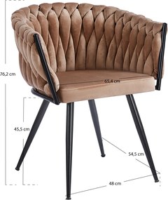 Krzeso Widny z czarnego aksamitu