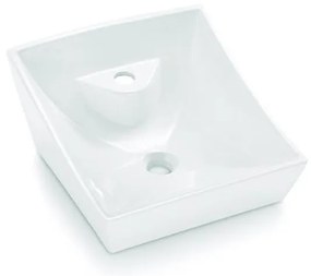 Bathco 4002 - Umywalka nablatowa SORIA 40x41 cm porcelana/biała