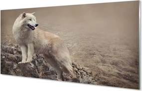 Panel Szklany Wilk na Górskim Szlaku