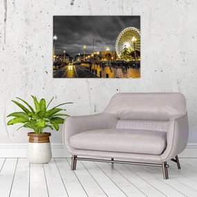Obraz diabelskiego młyna o zmierzchu (70x50 cm)