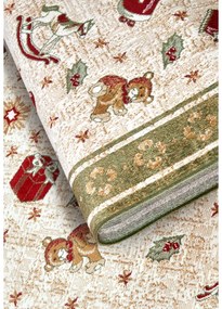 Zielony dywan z mieszanki bawełny ze świątecznym motywem 160x230 cm Toy's Delight Green Christmas – Villeroy&amp;Boch
