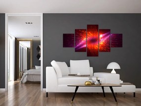 Obraz współczesnej ciernistej abstrakcji (125x70 cm)