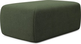 Pufa - z tkaniny strukturalnej - oliwkowy - KAPUA