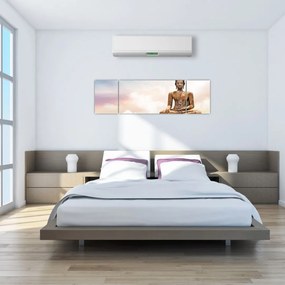 Obraz - Budda nadzorujący ziemię (170x50 cm)