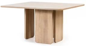 Stół do jadalni w dekorze drewna jesionowego Teulat Arq, 137x137 cm