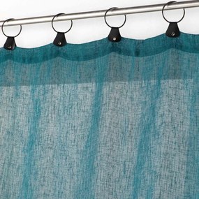 Niebieska firanka z woalu 140x240 cm Linka – douceur d'intérieur