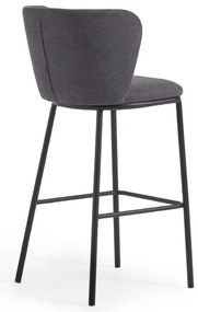Ciemnoszary hoker zestaw 102 cm Ciselia – Kave Home