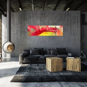 Obraz abstrakcji - malarstwo (170x50 cm)