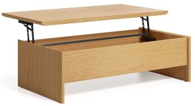 Stolik w dekorze dębu 60x110 cm Abilen – Kave Home
