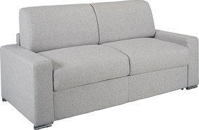 Kanapa 3-osobowa typu express -Szary - Wymiary miejsca do spania: 140 cm - Materac 16 cm z pamięcią kształtu - CALITO
