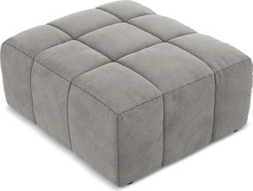 Szary aksamitny podnóżek Aloha – Makamii