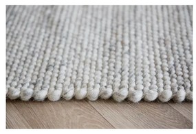 Jasnoszary okrągły dywan wełniany ø 250 cm Auckland – Rowico