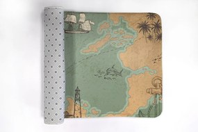 Dywanik antypoślizgowy do łazienki Dywanik antypoślizgowy do łazienki Stara mapa