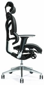 Fotel ergonomiczny biurowy wygodny Ergo 700, kolory do wyboru: czarny, granatowy, czerwony, zielony, szary. Regulowane oparcie, zagłówek i siedzisko. Najlepszy jeśli chodzi o nowoczesne fotele biurowe.