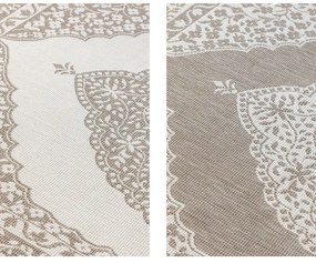 Brązowo-kremowy dywan odpowiedni na zewnątrz 80x150 cm Gemini – Elle Decoration