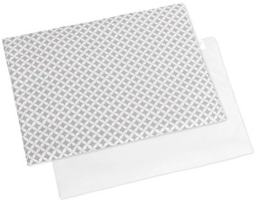 Bellatex Poduszka dla niemowląt do łóżeczka Romby szary, 43 x 32 cm