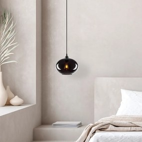 Lampa wisząca ze szklanym kloszem ø 27 cm Smoked – Opviq lights