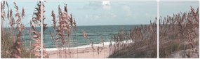 Obraz - Różowa plaża (170x50 cm)