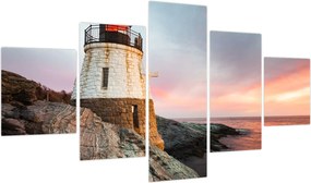Obraz - Latarnia morska Castle Hill (125x70 cm)