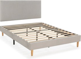 Kolumna Sommier + zagłówek Bari 140x190 cm kolor Szary