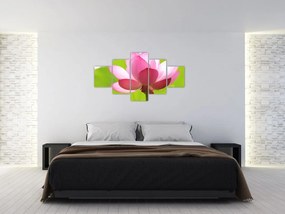 Obraz kwiatu lotosu (125x70 cm)