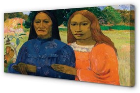 Obraz drukowany na płótnie Dwie kobiety - Paul Gauguin