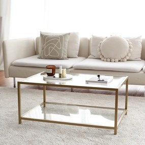 Stolik w kolorze złota 60x90 cm Astro – Neostill