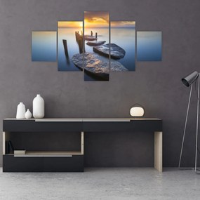 Obraz - Kamienne molo (125x70 cm)
