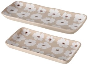 Patery ceramiczne w kwiaty, 13 - 15 cm, CANEA