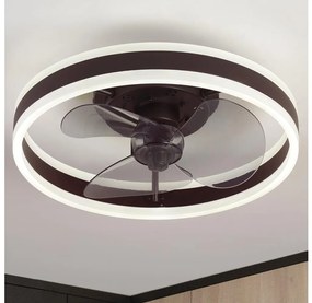 Brilagi-LED 30W 230V 3000-6500K czarny wentylator LED z DO, ściemnialne