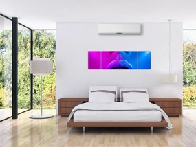Obraz kolorowych ust (170x50 cm)