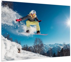 Obraz - Snowboardzista (70x50 cm)