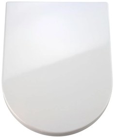 Biała deska sedesowa wolnoopadająca Wenko Premium Palma, 46,5x35,7 cm