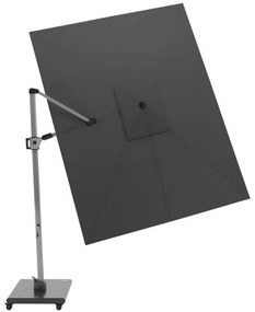 KNIRPS 320 x 320 cm - luksusowy wahadłowy parasol ogrodowy z drążkiem bocznym : Kolor parasola Knirps - Ciemnoszary