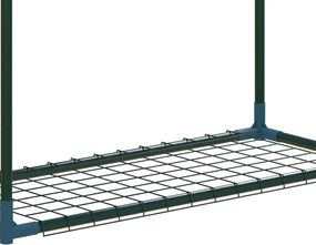 Outsunny Stojak na rośliny, zestaw 2 szt, po 4 półki, możliwość łączenia lub osobnego używania, stal, zielony, 70 x 27 x 110 cm