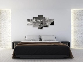 Obraz - Wieża Eiffla w Paryżu (125x70 cm)