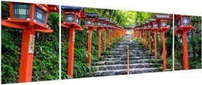 Obraz - Sanktuarium Kifune (170x50 cm)