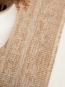 Dywan zewnętrzny dwustronny Duet Ornament beżowo-kremowy 160 cm x 230 cm