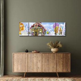 Obraz - Chatka z piernika (170x50 cm)