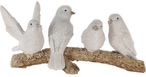Figurka ozdobne ptaki na gałęzi, 16 cm