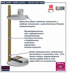 Stolik okrągły pomocniczy beton M5-M68