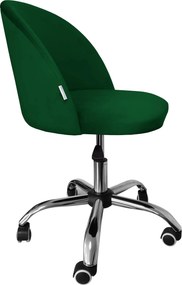 Fotel obrotowy COLIN krzesło biurowe fotel ergonomiczny do biurka : Kolor Stelaża - Chrom, Kolor tkaniny - VELVET - MG25, Typ siedziska - Siedzisko obrotowe 360°, Typ tkaniny - Velvet