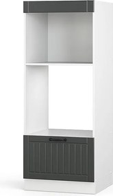 Szafka do mikrofalówki antracytowy domek wiejski 60x58.1x153.6 fame-line