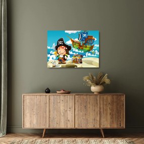 Obraz na szkle - Skarb piratów (70x50 cm)
